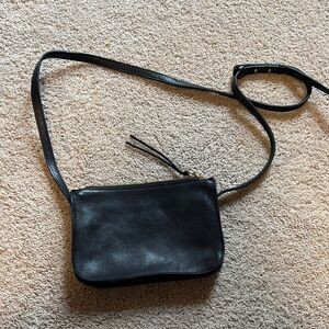 Maxwell Black Leather Crossbody Bag
